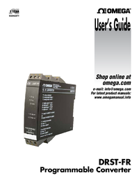 Thumbnail of document Manual - DRST-FR DIN Rail Frequency Input Signal Conditioner